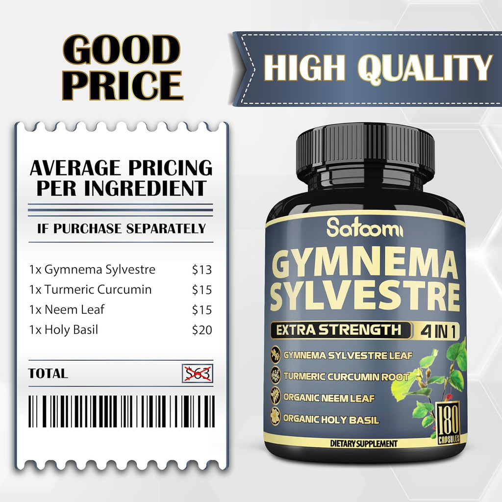 180 Capsules Gymnema Sylvestre Capsules Extract P736