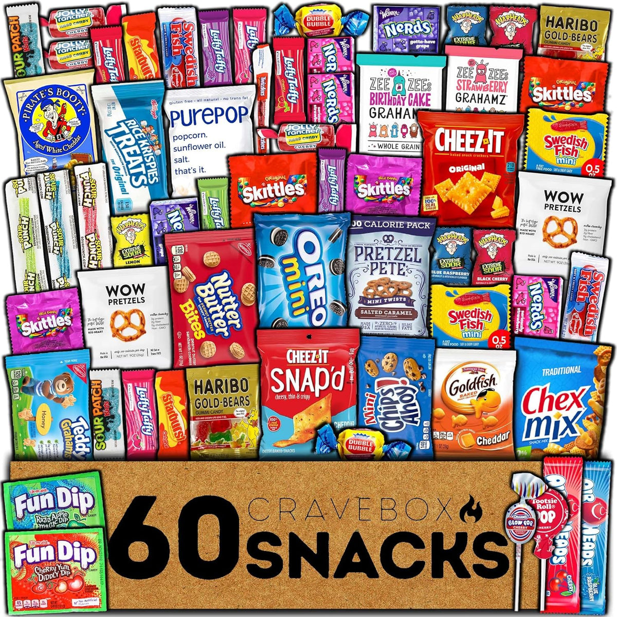 60 Count Snack and Candy Variety Pack F28507