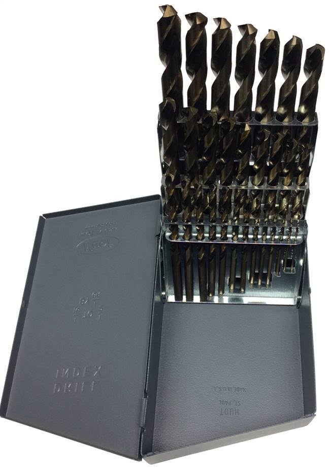 Cobalt Drill Bit Set, 3/8 inch Shank F8412