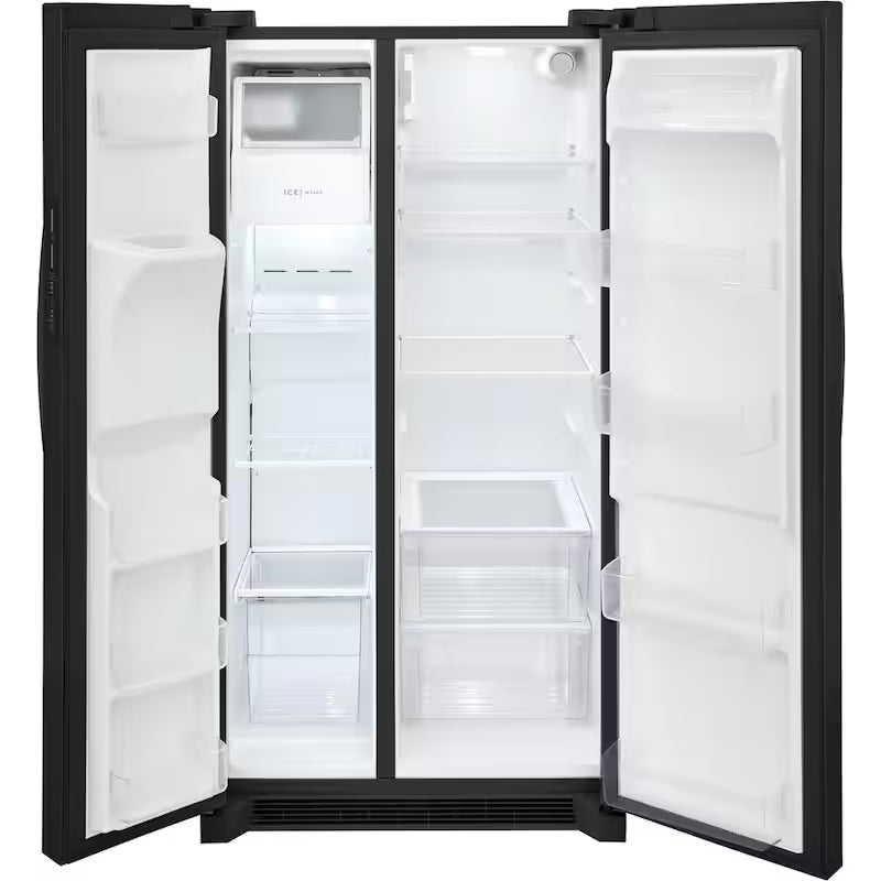 36 in. 25.6 cu. ft. Black Side by Side Refrigerator N564748