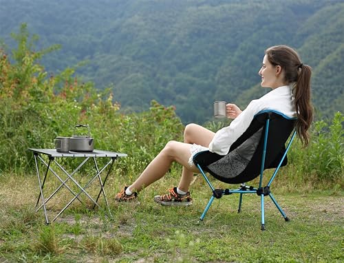 Lightweight Folding Camping Chair 330Lbs Orange C5107