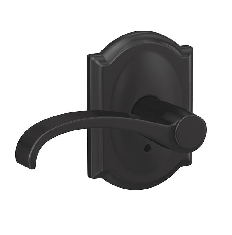Black Non-Turning Lever with Camelot Trim F1303