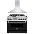 36 in. Gas Range and Range Hood Appliance Package T573899