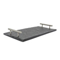 Marble Tray with Silver Handle B591