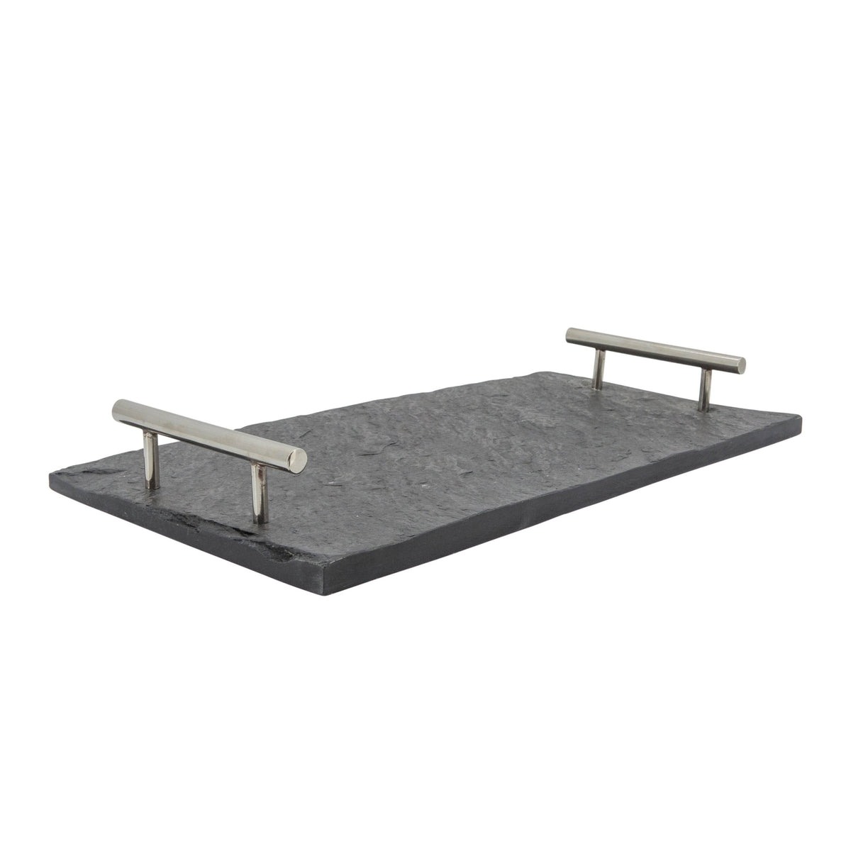 Marble Tray with Silver Handle B591