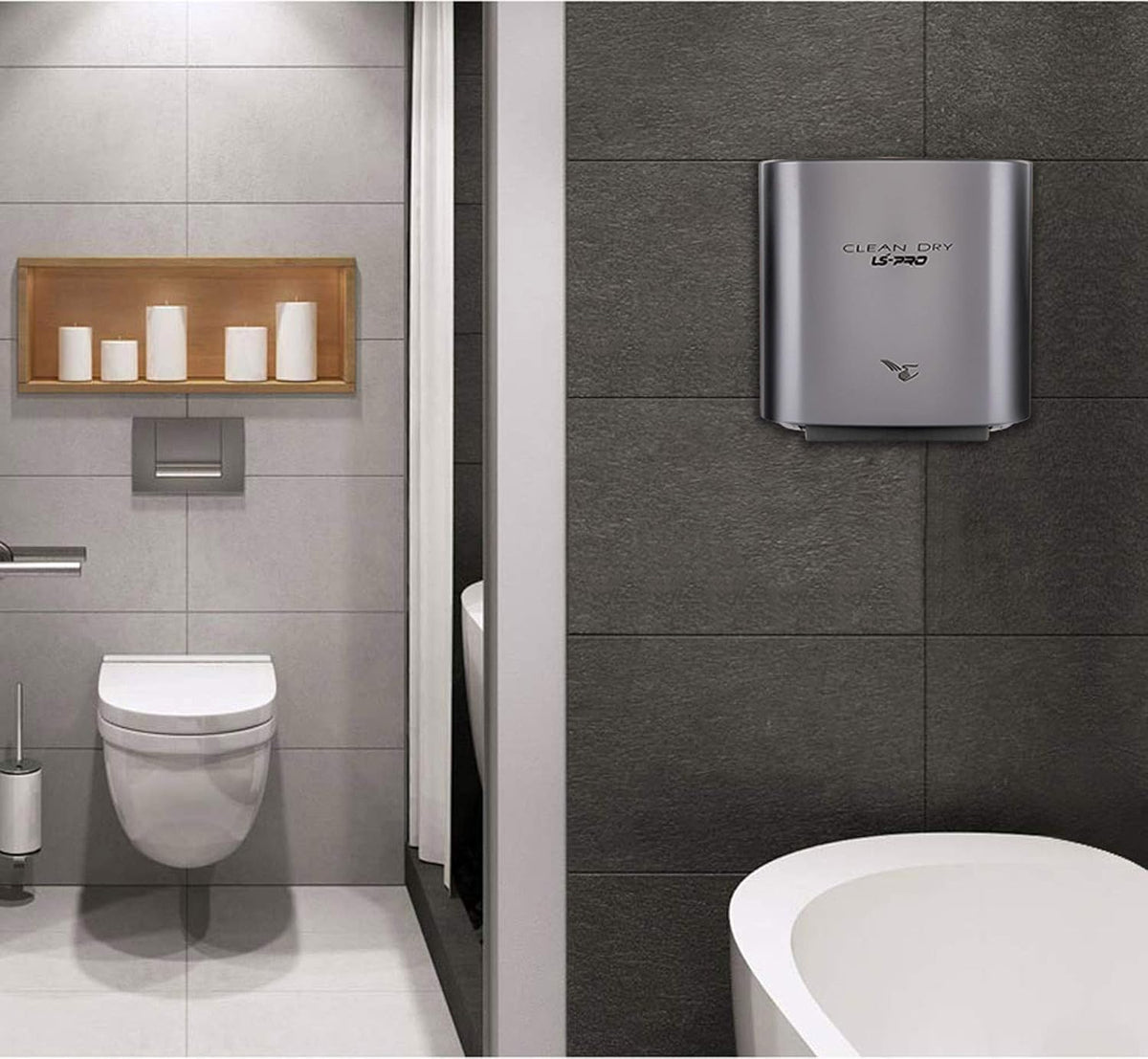 Automatic Hand Dryer with Infrared Sensor, 60 dB R675705