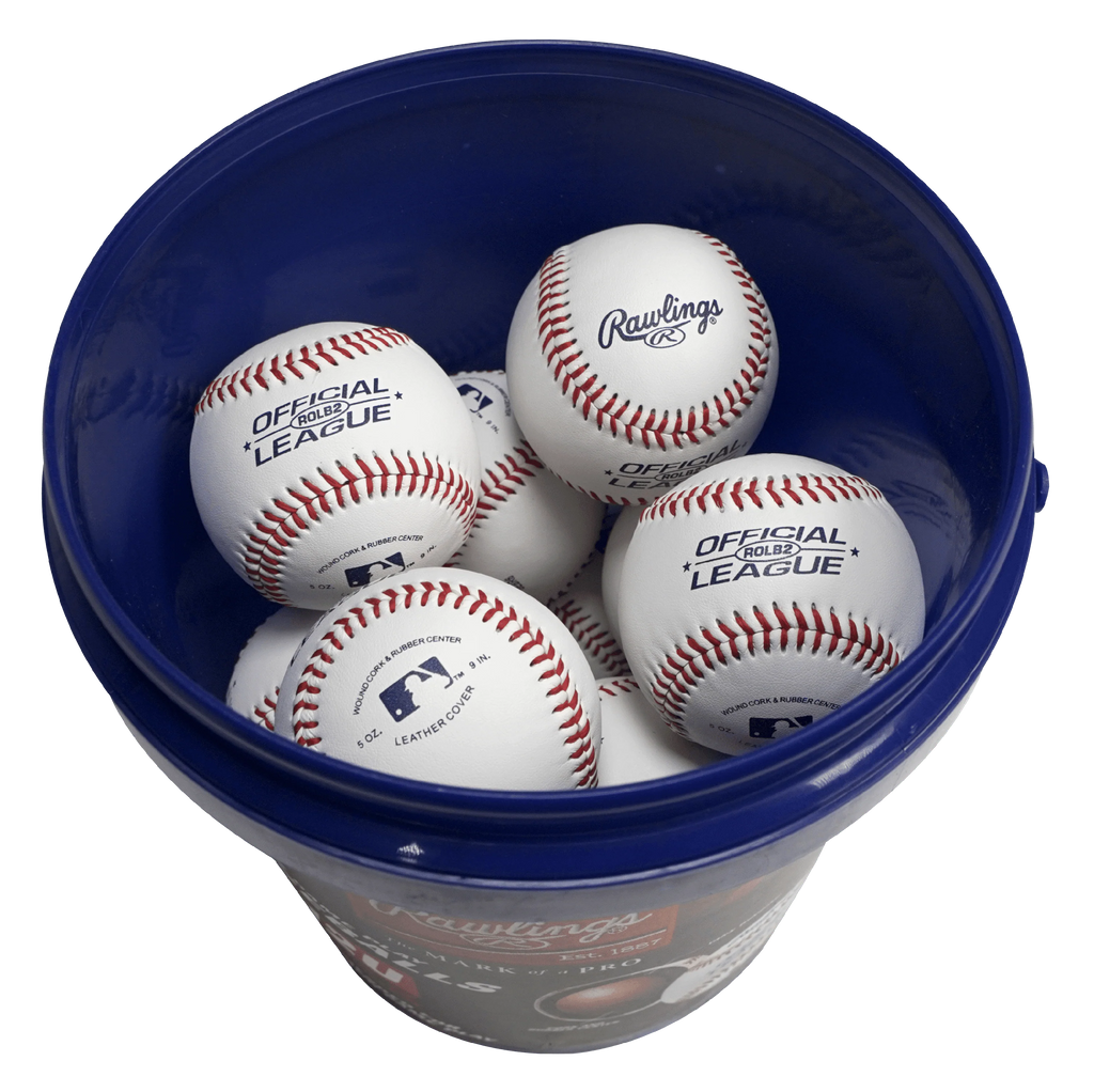Youth Practice Baseball Bucket, 12 Count R448