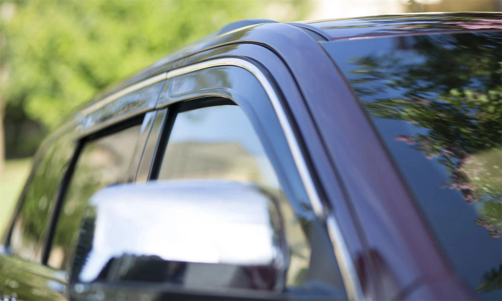Smoke W/Chrome Trim 4 Pc Low Profile Ventvisor F5720