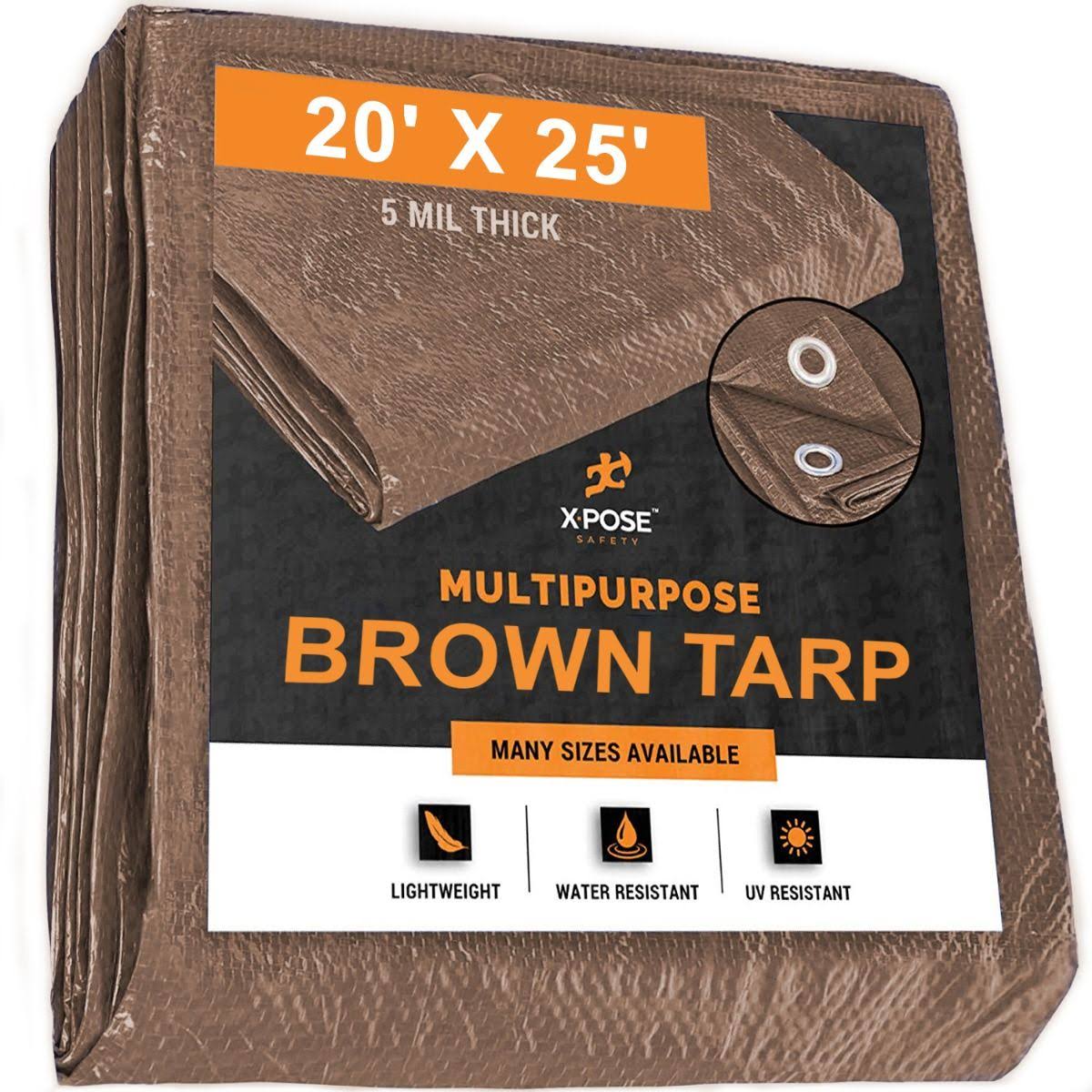 Brown Poly Tarps 20 x 25 Case of 4 C9697