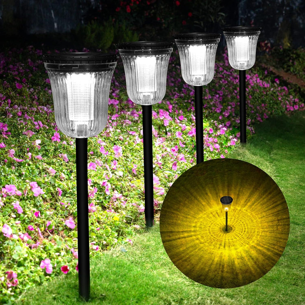 4 Pack IP65 Waterproof Solar Pathway Lights I13674