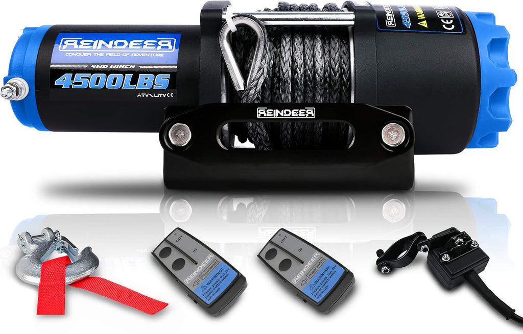 13000LBS 12V Electric Winch Kit with Synthetic Rope U259