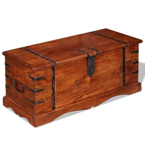 2 Piece Acacia Wood Storage Chest Set I4979