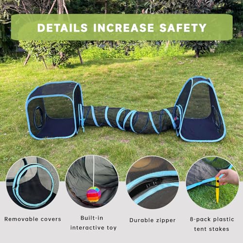 Collapsible Outdoor Cat Enclosures Tunnel M416