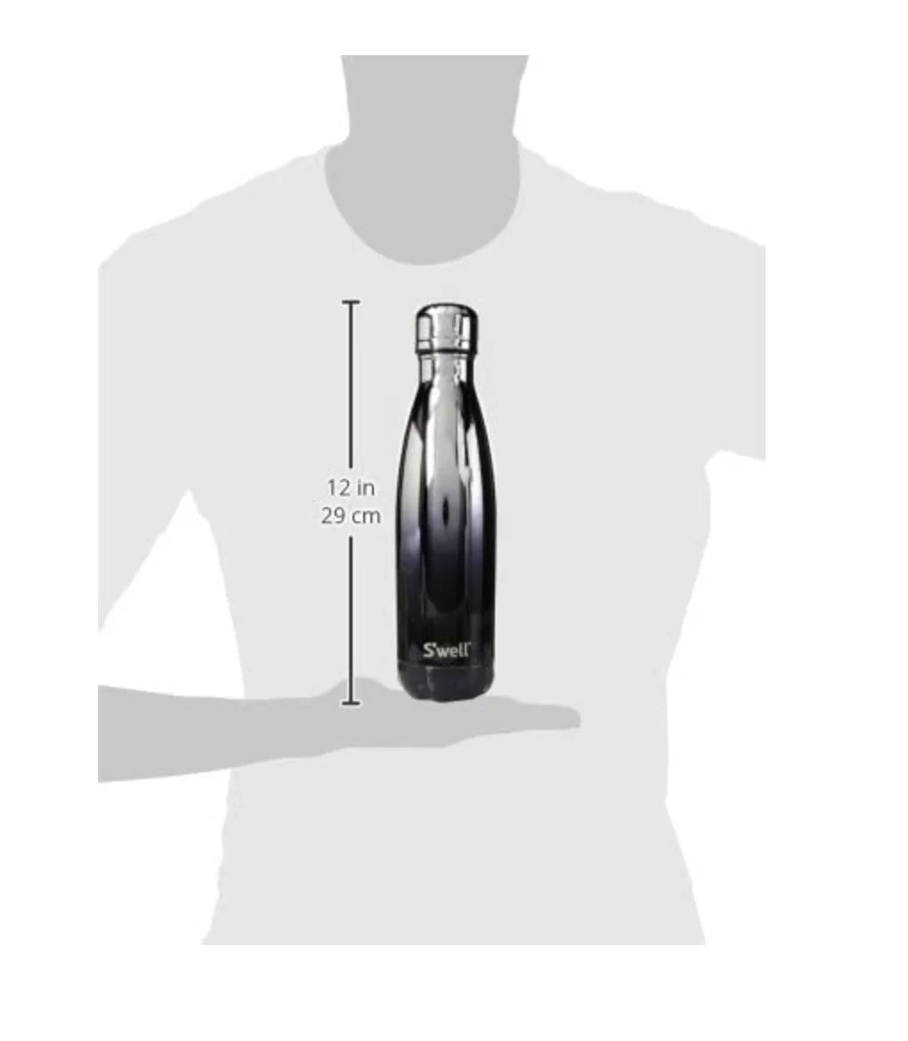 White Gold Ombré Stainless Steel Vacuum-Insulated Water Bottle B28168