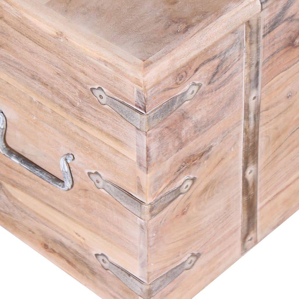2 Piece Acacia Wood Storage Chest Set I4979