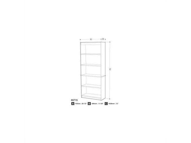 Tuscany Brown Bookcase D6521