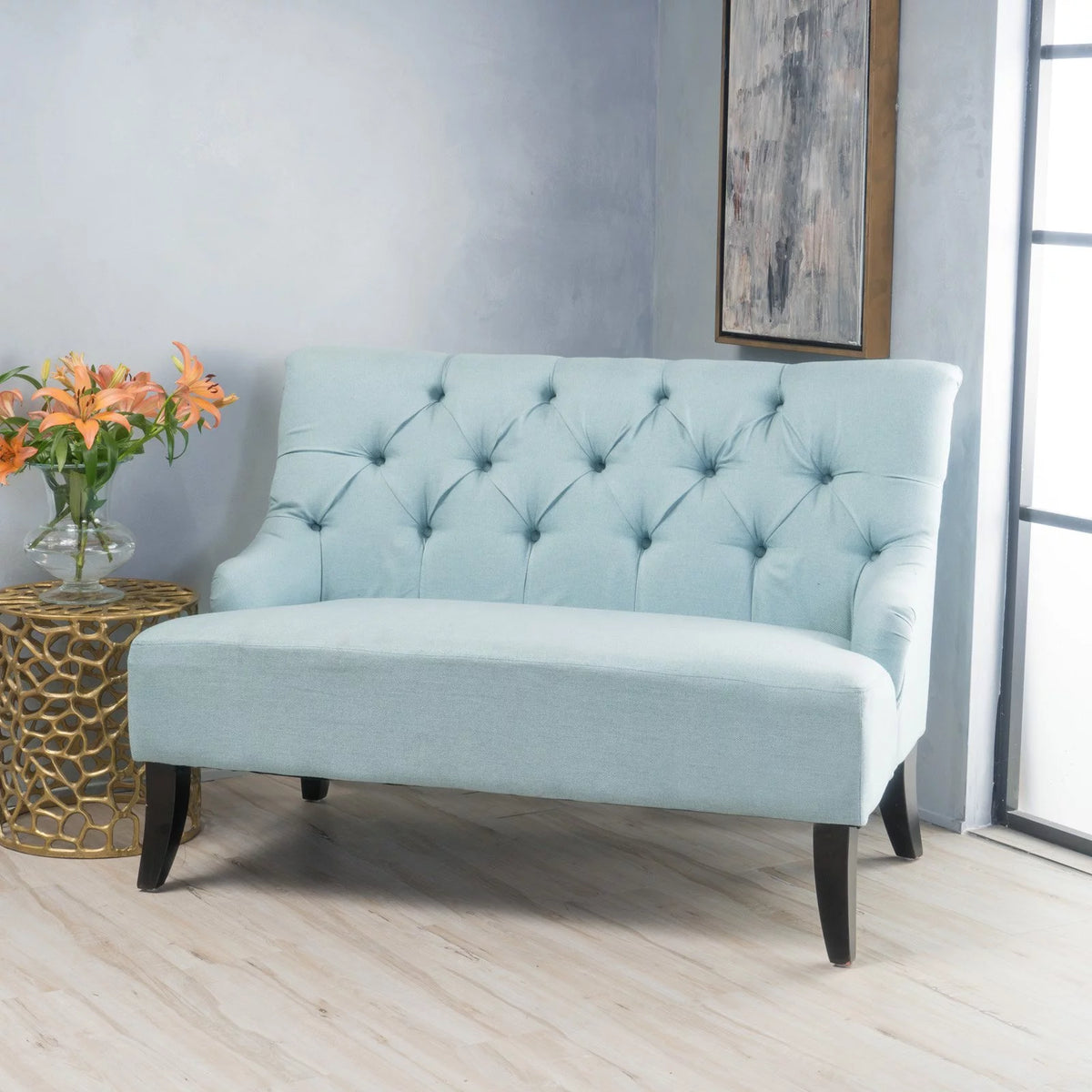 Fabric Settee A3037