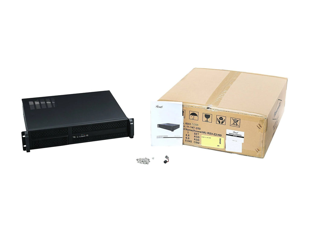 2U Metal Rackmount Server Case with 5 Bays M2362
