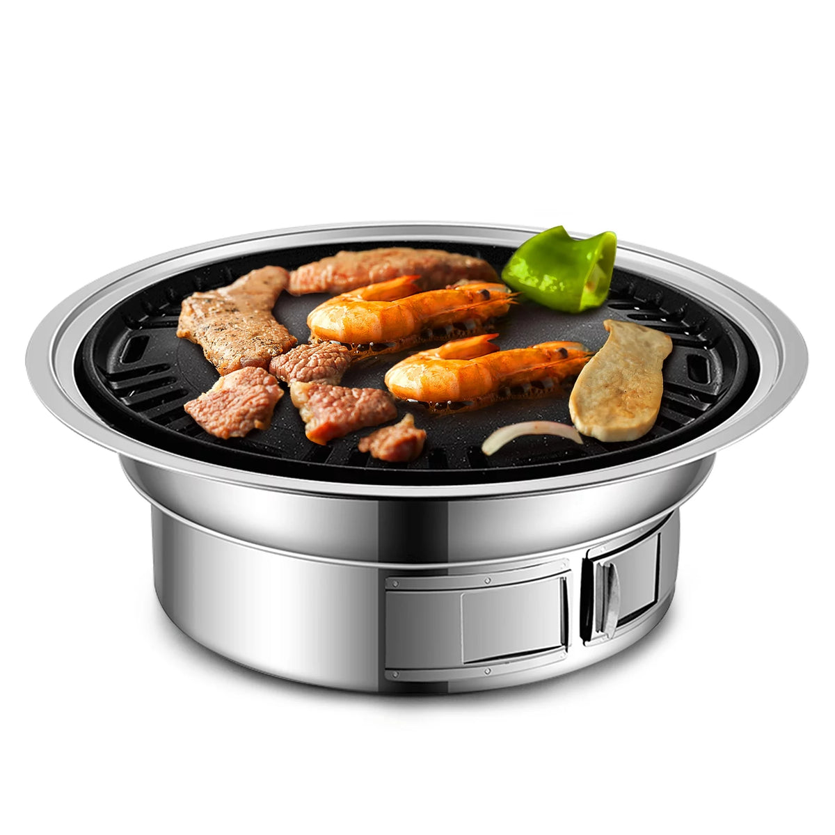 Charcoal Grill Non-stick Stainless Steel BBQ Grill Q9566