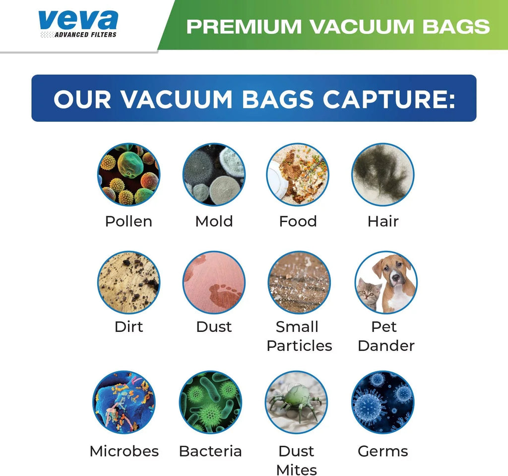 30 Pack HEPA Vacuum Bags Type Q Cloth Bag F8198