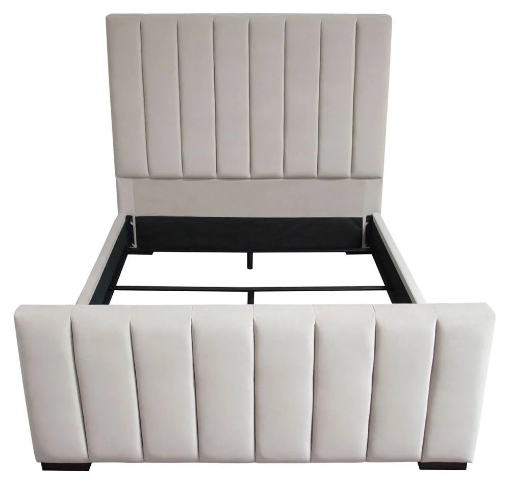 Vertical Channel Tufted Eastern King Bed Q240