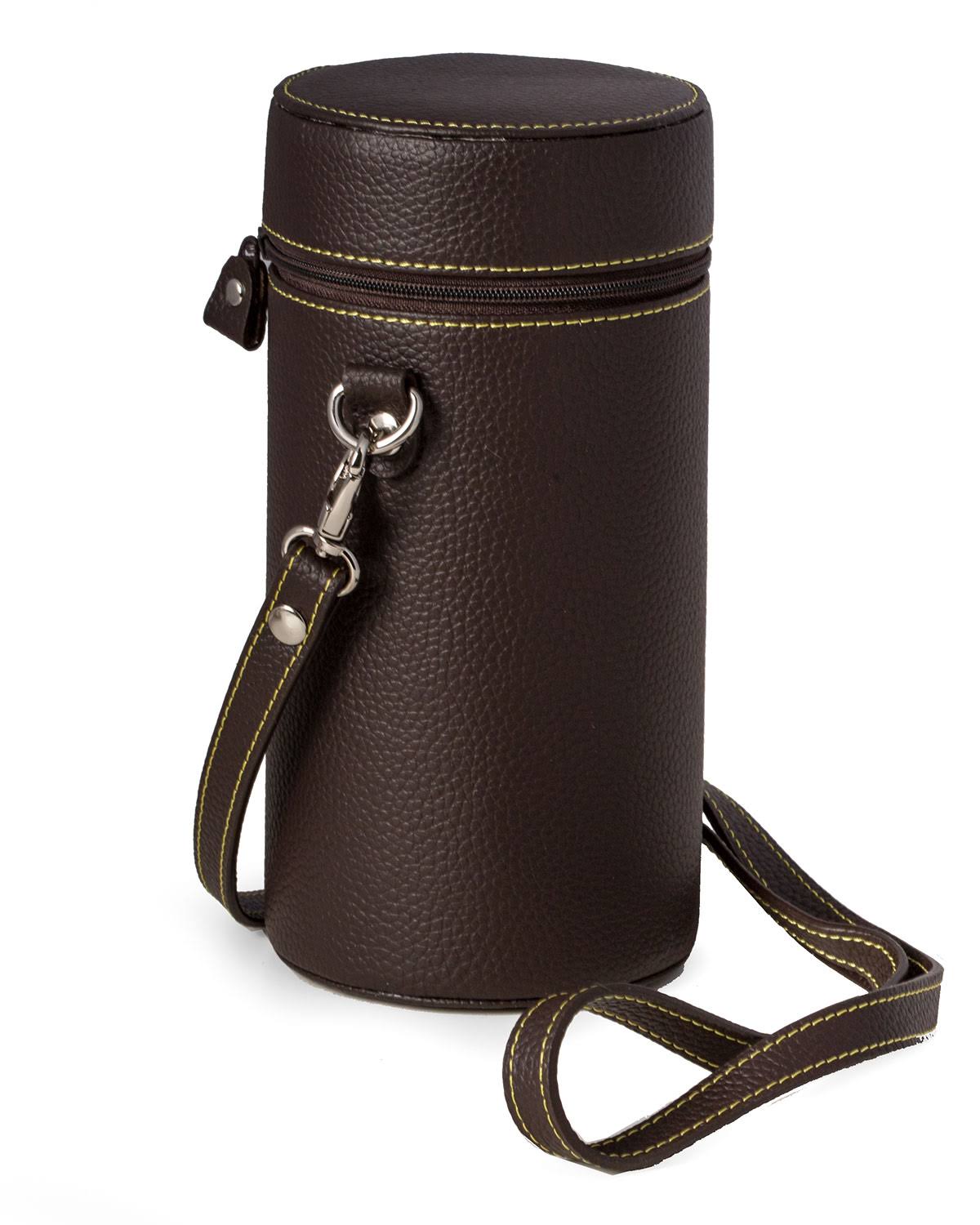 7-Piece Flask Set in Leather Carrying Case Y8329