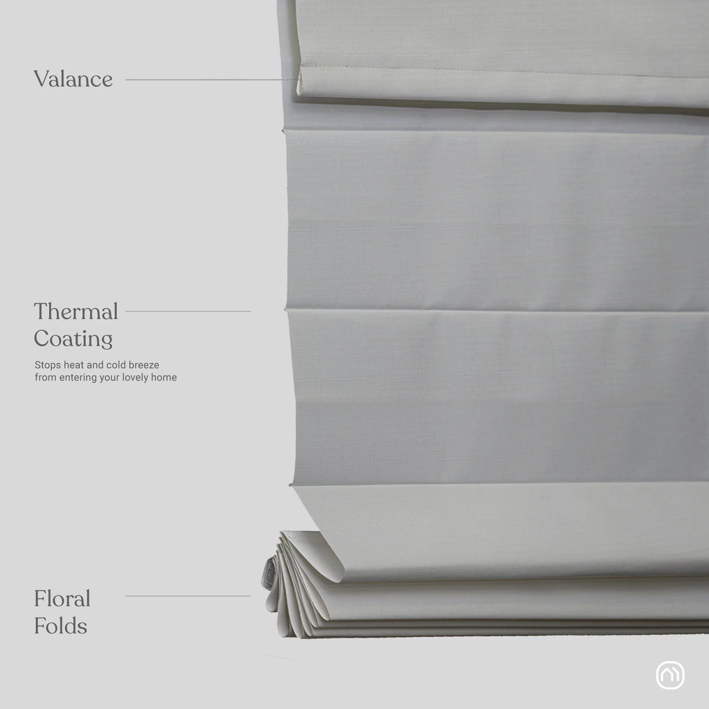 Custom Fabric Roman Shades 60 inches wide O26938