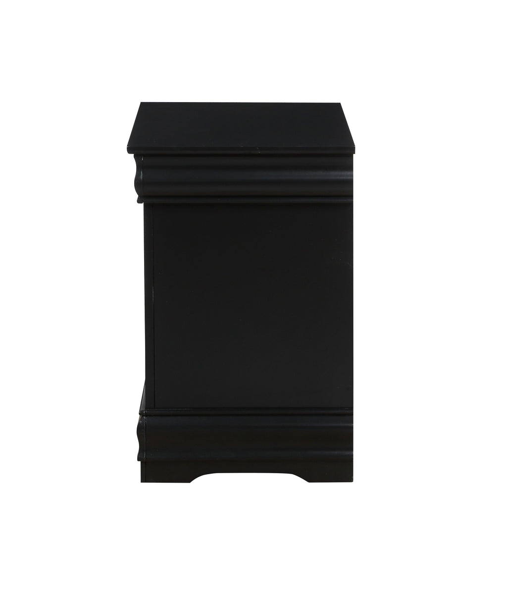 Vintage Wood Nightstand with Drawers J571250