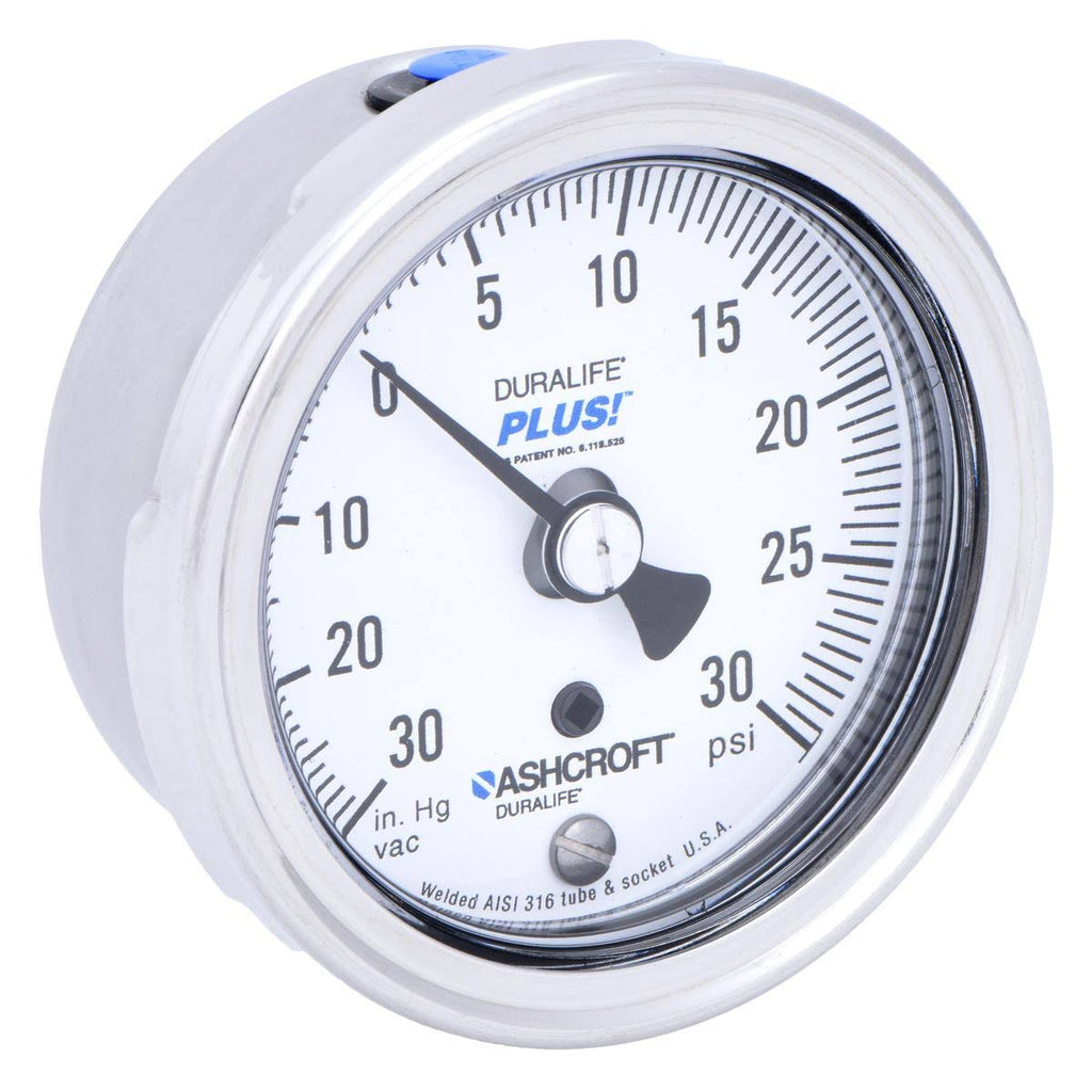 Compound Gauge, 30 HG to 30 Psi, 2-1/2In N76458