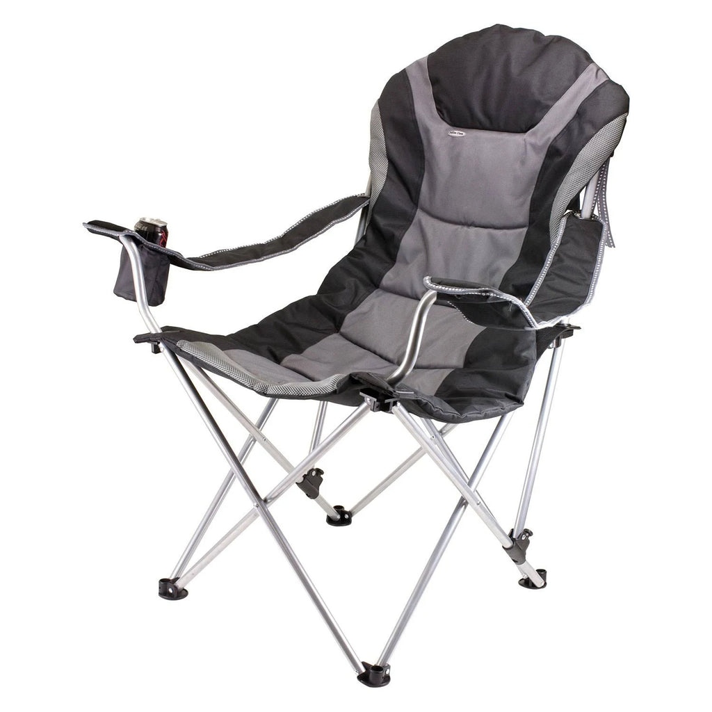 Black Reclining Camp Chair V3877