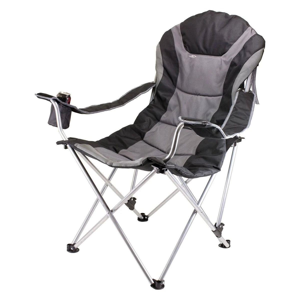 Black Reclining Camp Chair V3877