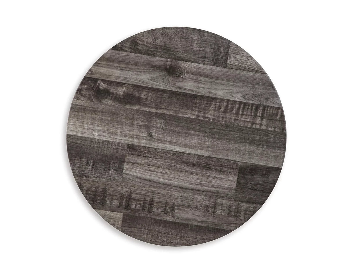 Accent Table Set of 2 Black/Gray F277537