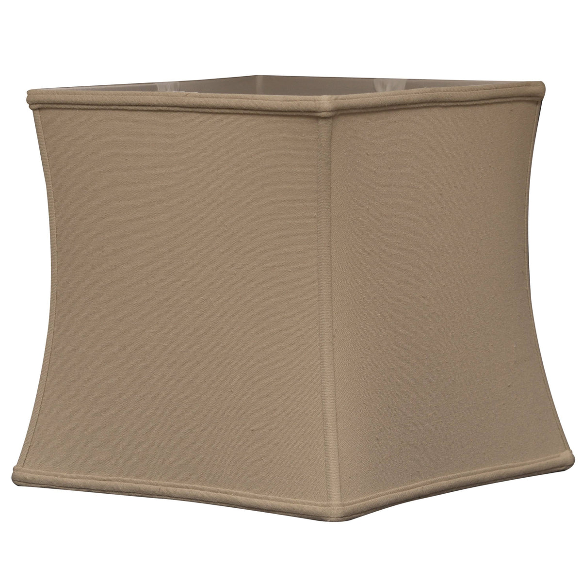 Linen Beige Square Cube Lamp Shade V239580