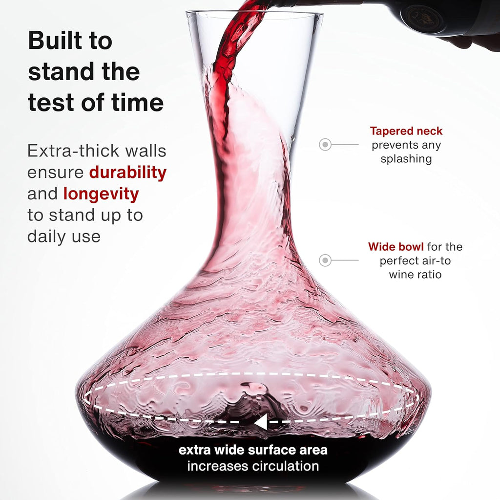 Wine Decanter with Silicone Stopper Lid Pack of 2 E8504
