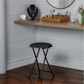 Black 18-Inch Folding Stool I803