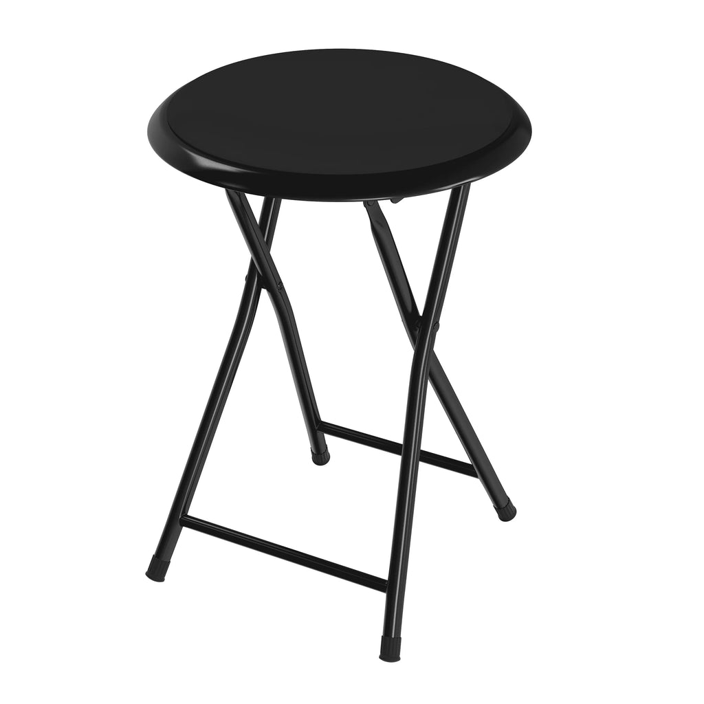 Black 18-Inch Folding Stool I803