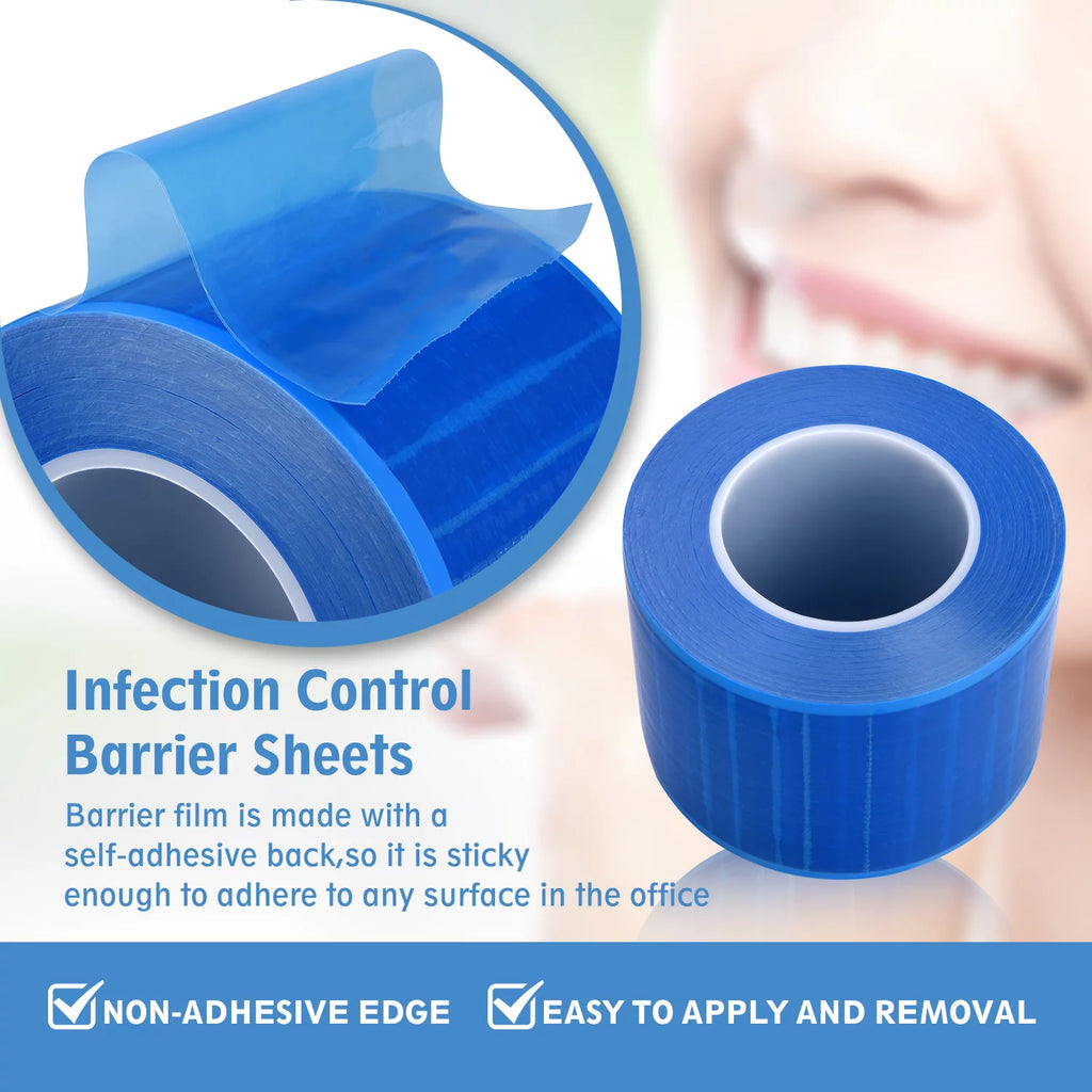 Blue PE Barrier Film 4"x 6" 4 Rolls O238391