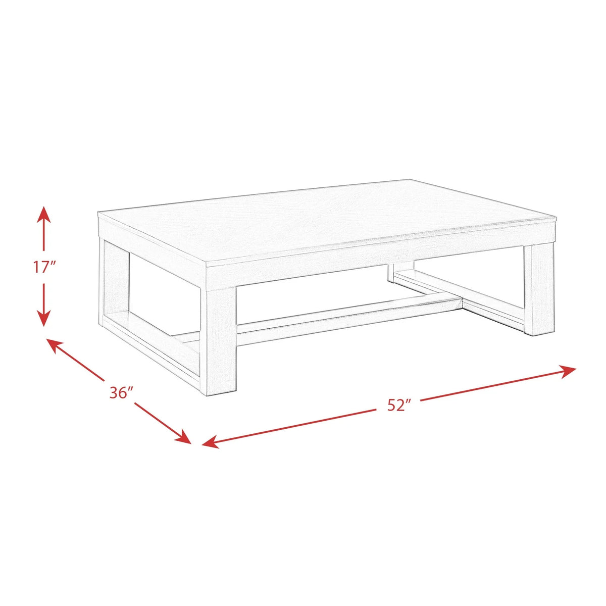 Rectangle Coffee Table U687