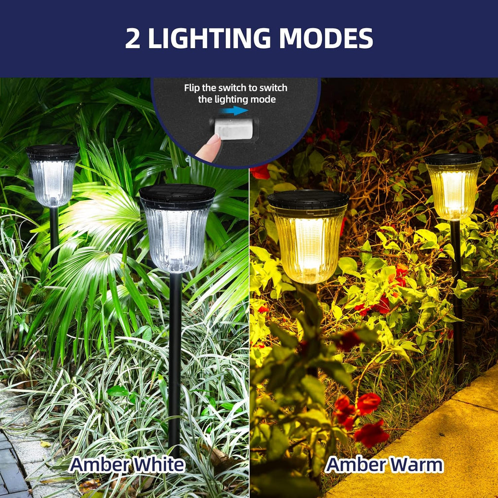 4 Pack IP65 Waterproof Solar Pathway Lights I13674