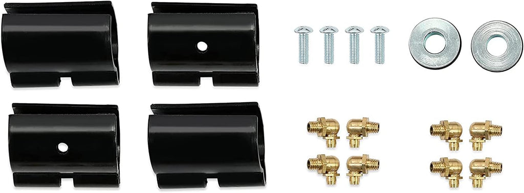 4 A Arms Front Upper & Lower A-Arms Rods High Clearance Black Q58293