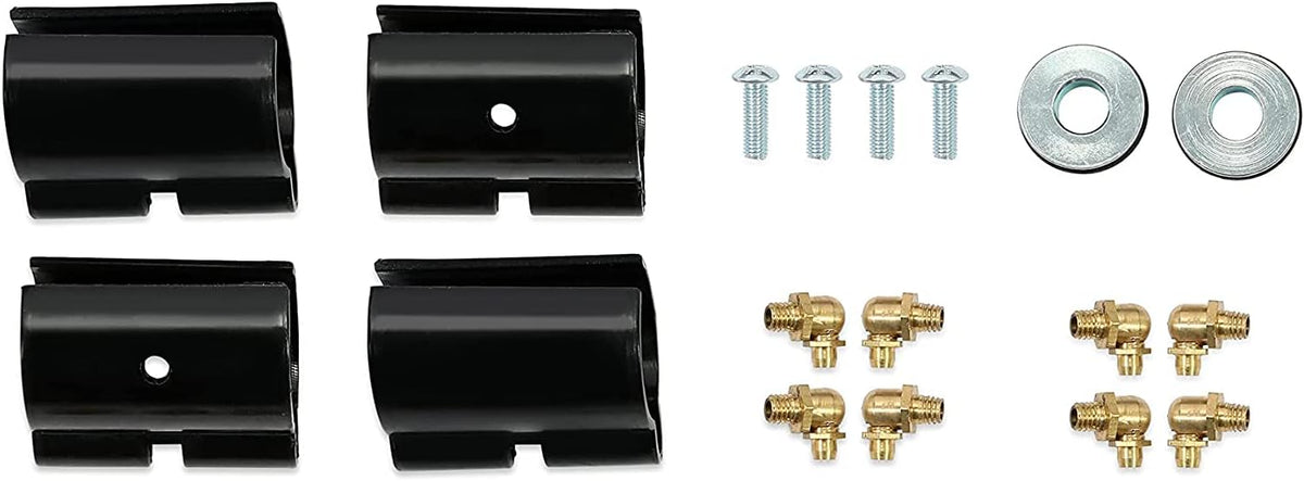 4 A Arms Front Upper & Lower A-Arms Rods High Clearance Black Q58293