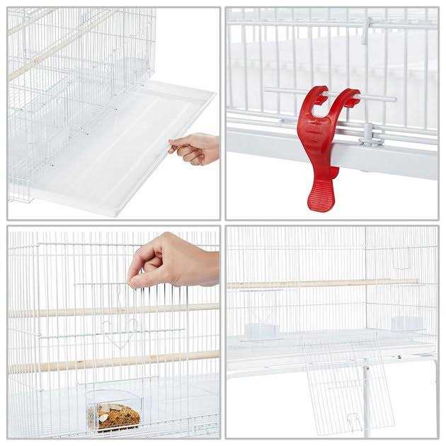 Rolling Wood Bird Cage N67374