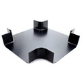 Black ABS Plastic Cable Raceway Cross Fitting B684364