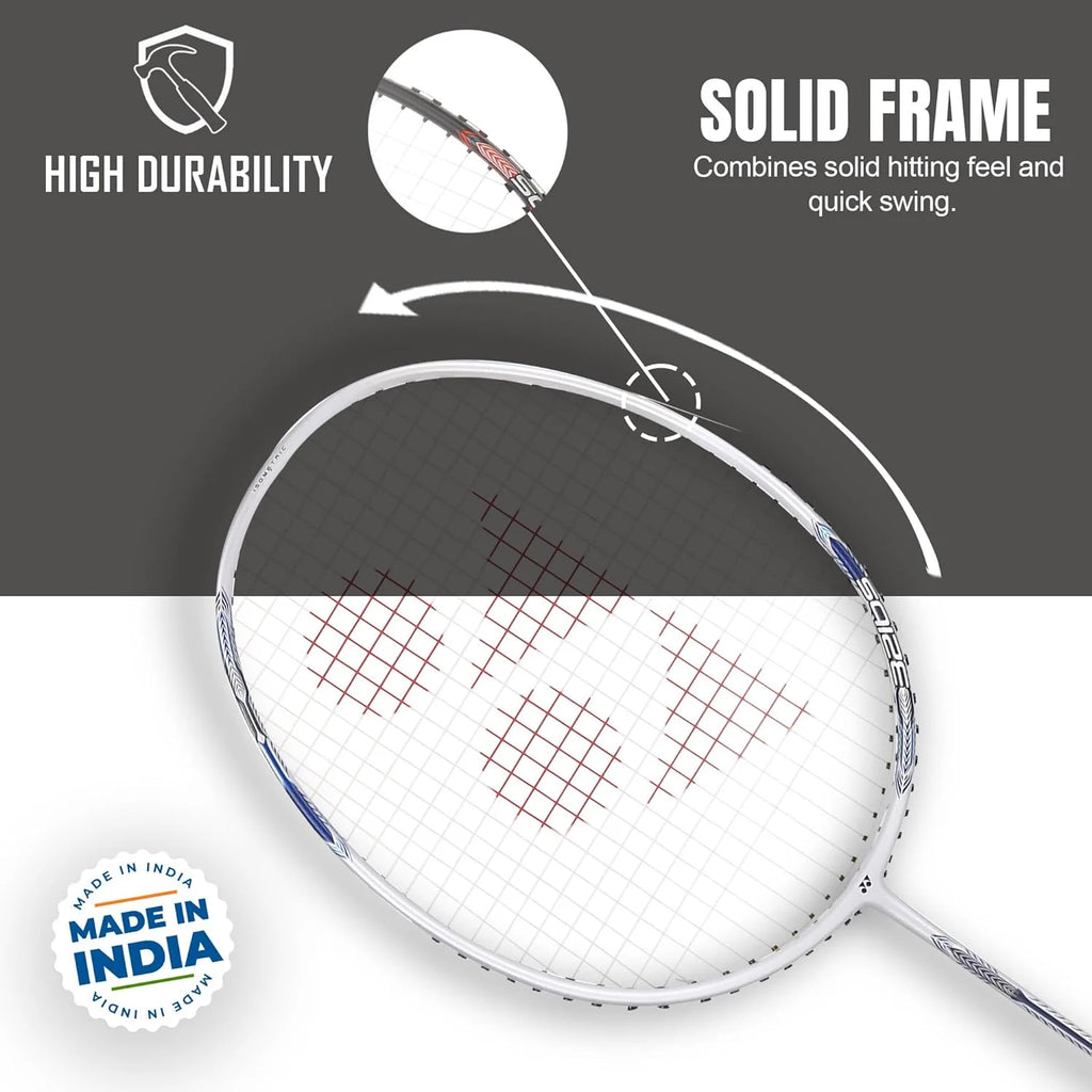 Pearl White Badminton Racquet K5840