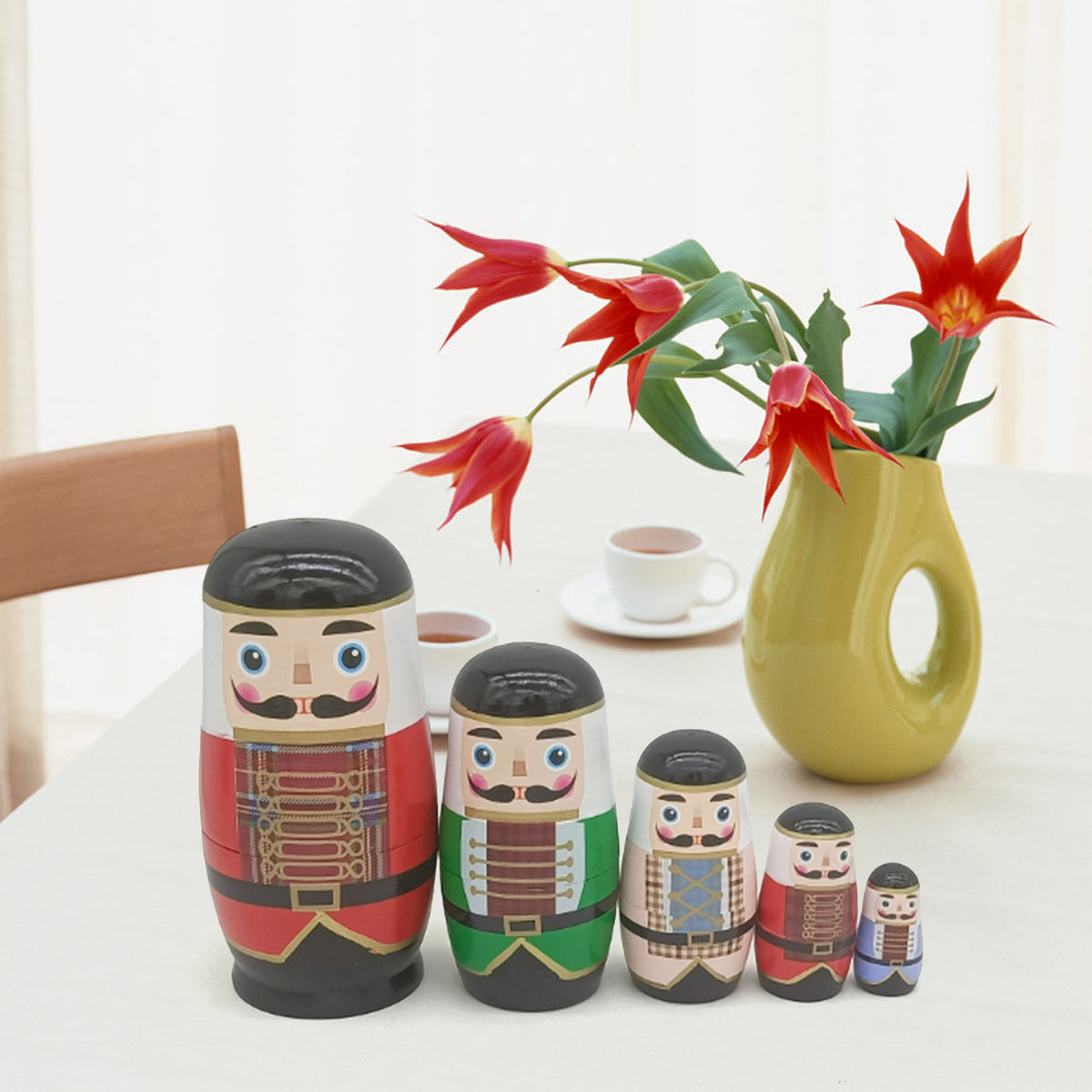 Walnut Soldier Nesting Doll Toy H199643