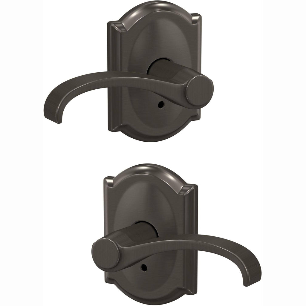 Black Non-Turning Lever with Camelot Trim F1303