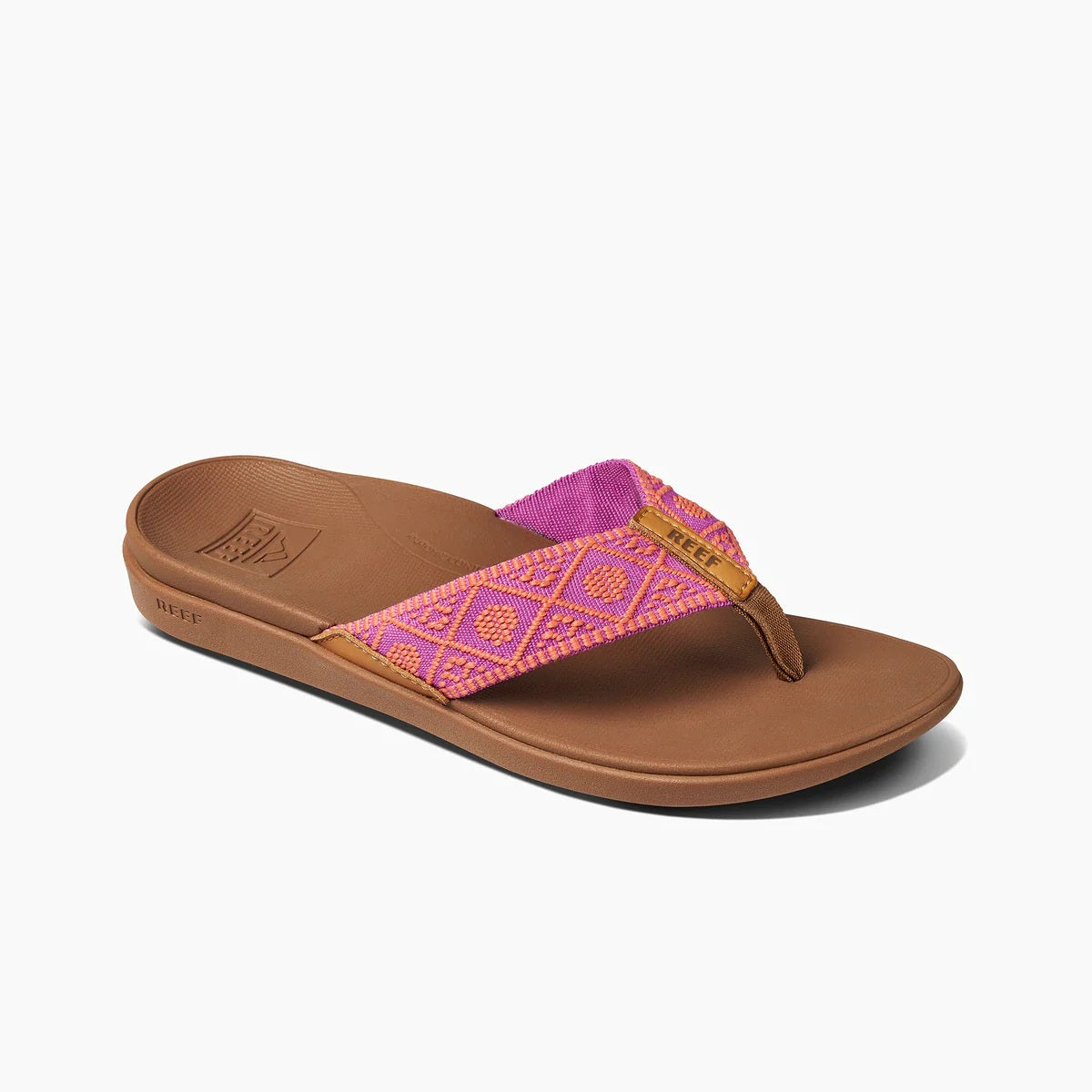Fuchsia coral Woven Sandals P335347