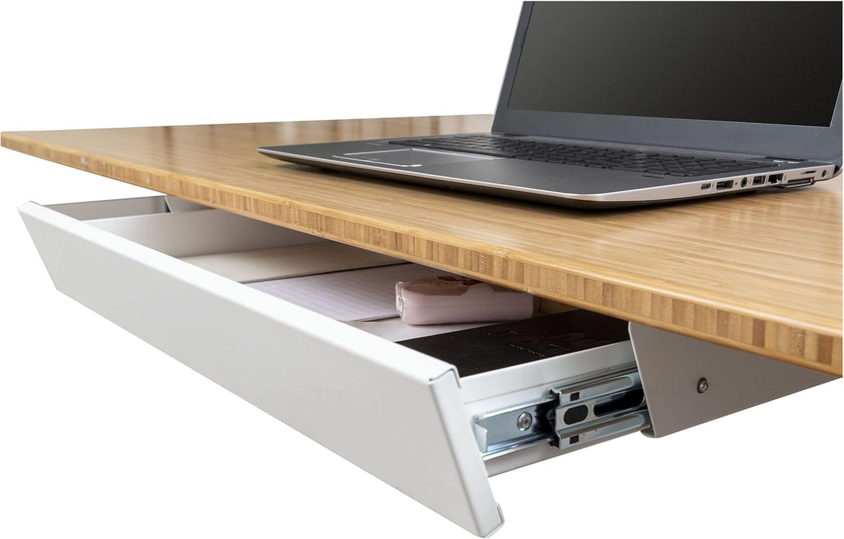 Black Sliding Under-desk Drawer Organizer 22" W M822265