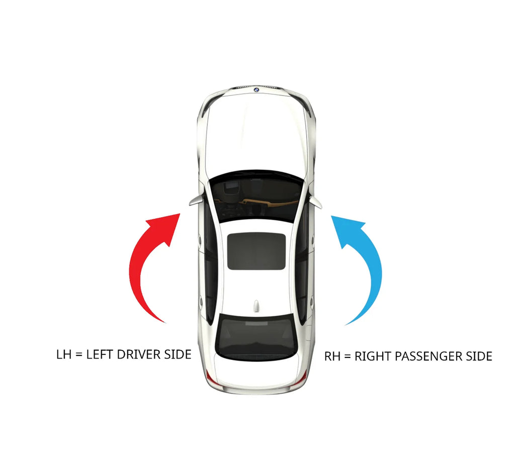 Left Driver Mirror Glass Lens with Adhesive C1501