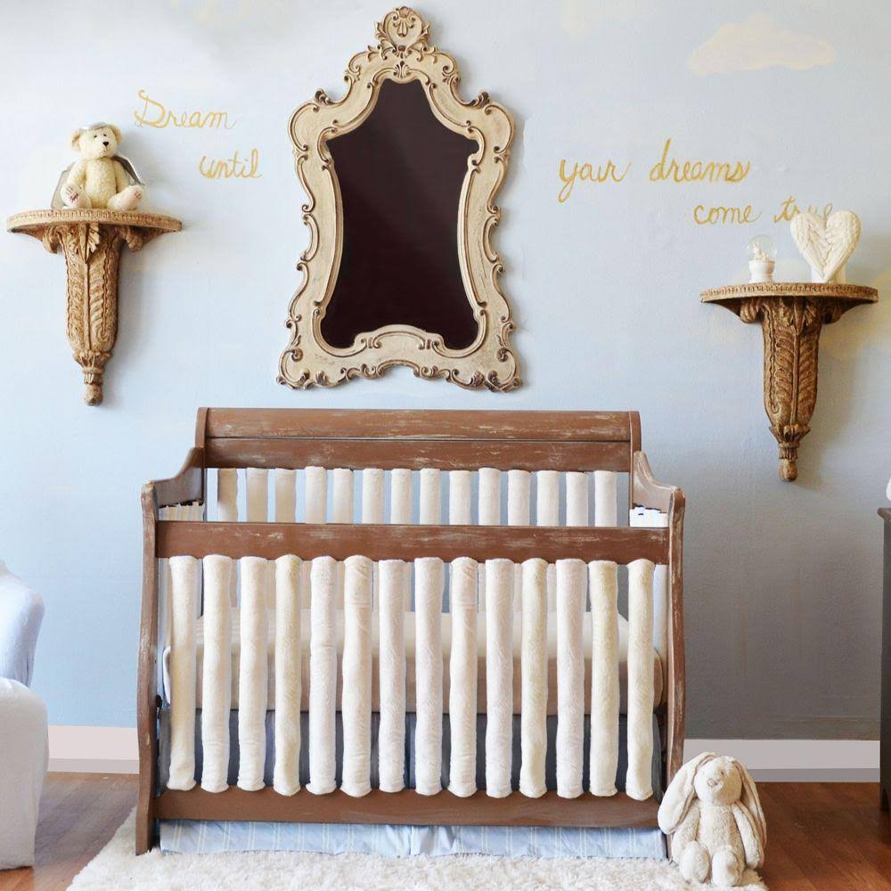 24 Piece Cream Minky Crib Liners W218817